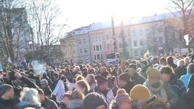 Demonstration in Halle